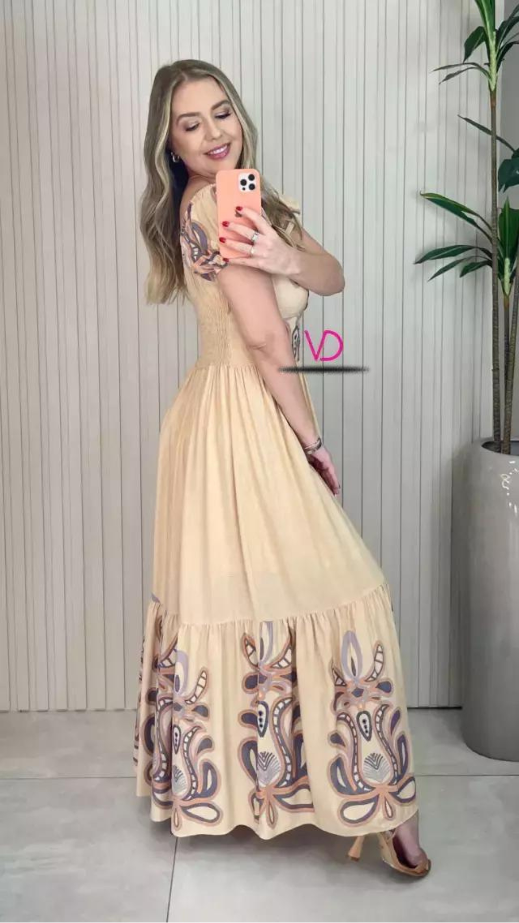 Vestido Gisel Manga Barrado