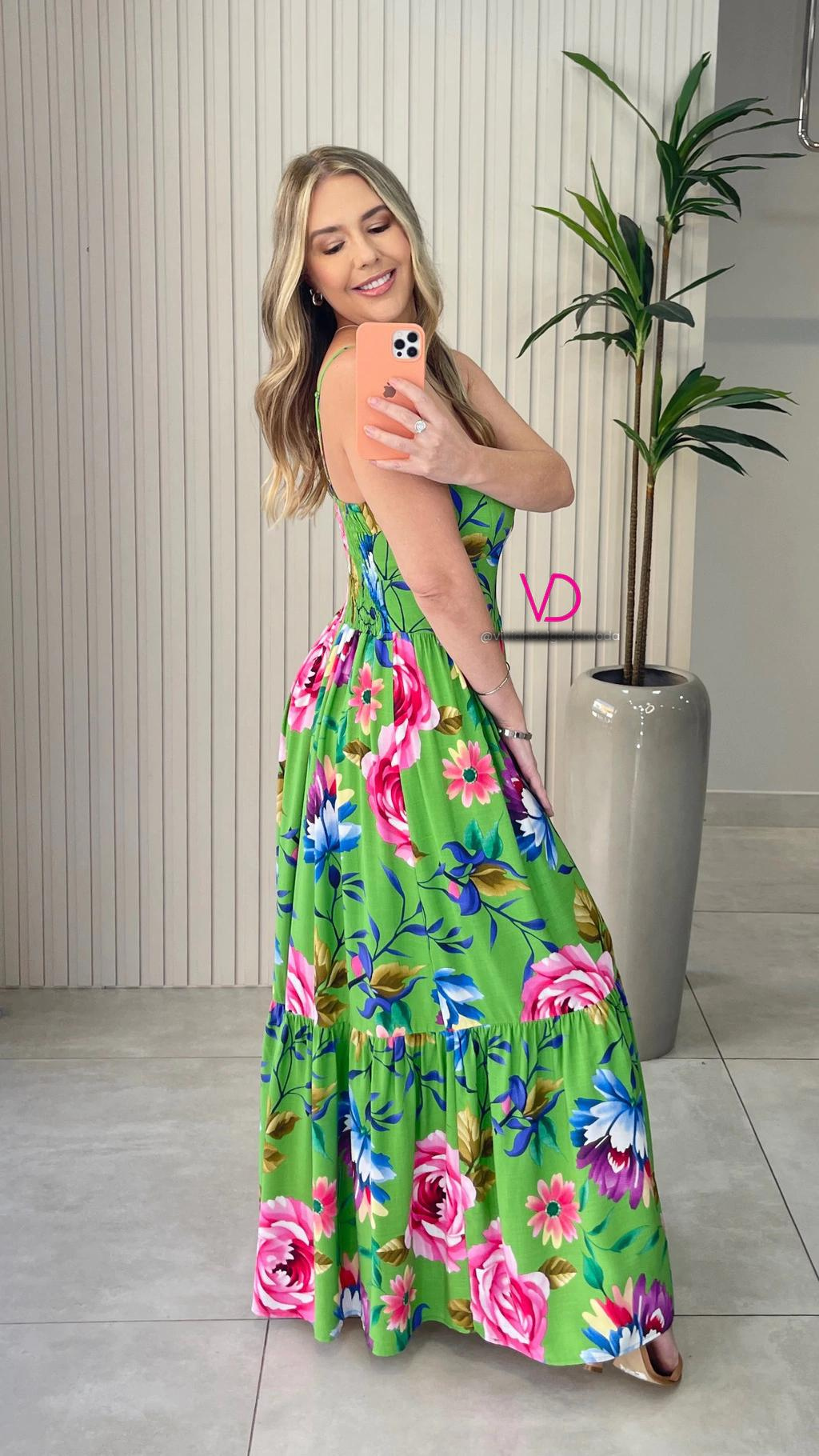 Vestido Longo Eulalia Floral