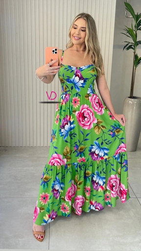 Vestido Longo Eulalia Floral