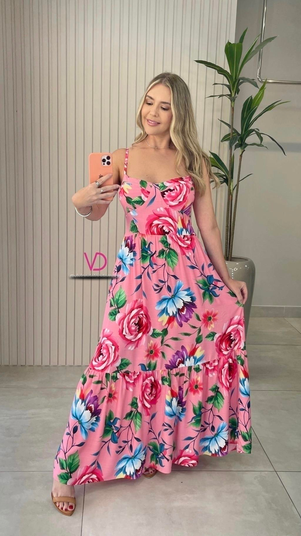 Vestido Longo Eulalia Floral