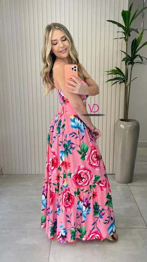 Vestido Longo Eulalia Floral