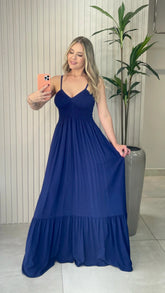 Vestido Alça  Lastex Liso Fernanda