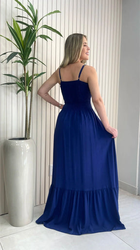 Vestido Alça  Lastex Liso Fernanda